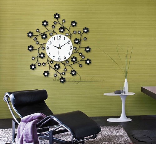 đồng hồ treo tường pha lê